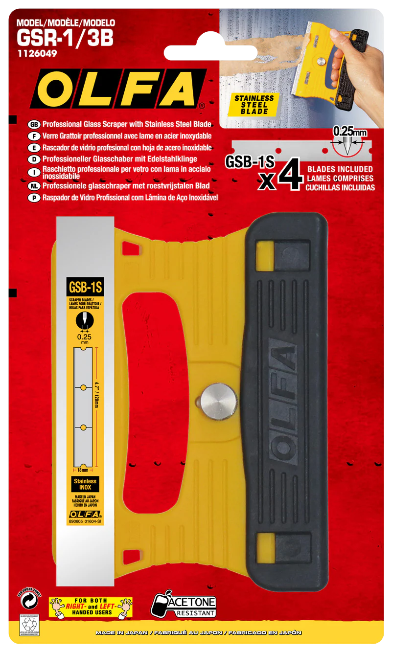 120mm GSR-1/3B Stainless Steel Multi-Grip Scraper - Image 6