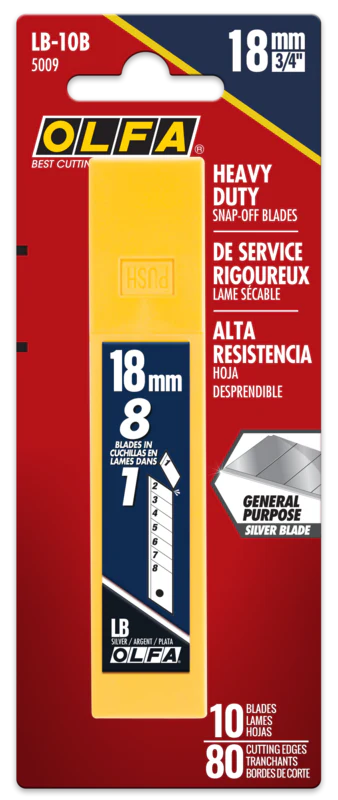 18mm LB Silver Snap Blade - 5, 10, 30, 50 or 100 Packs - Image 3