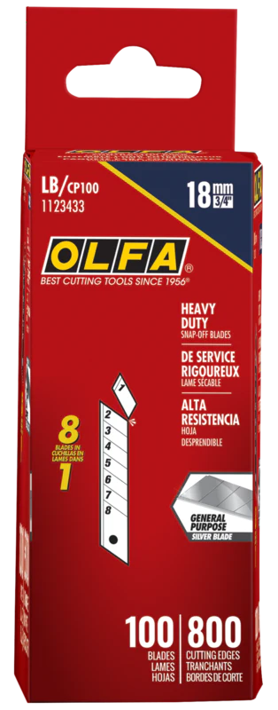 18mm LB Silver Snap Blade - 5, 10, 30, 50 or 100 Packs - Image 5