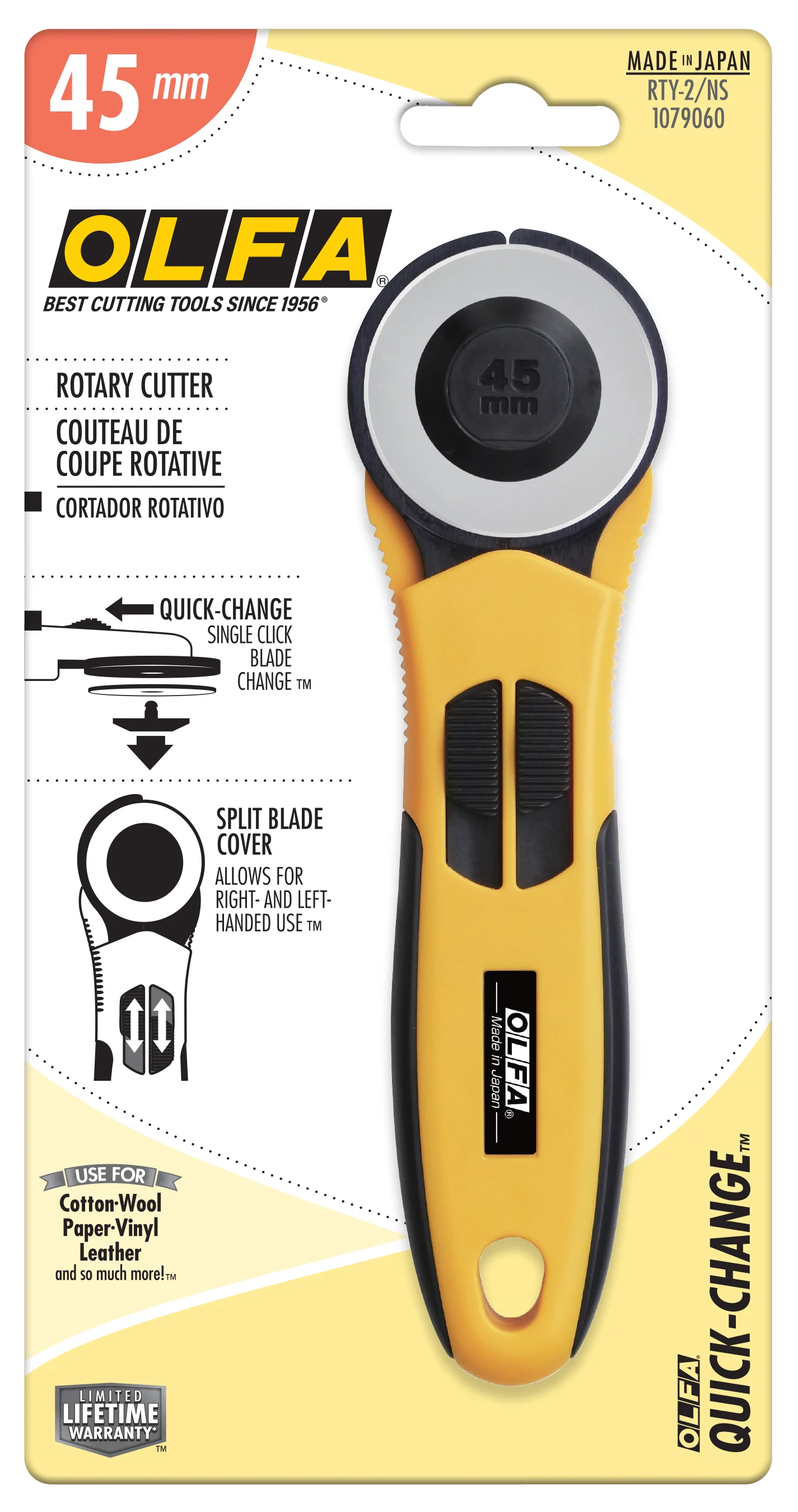 45mm RTY-2/NS Quick-Change Rotary Cutter - Image 3