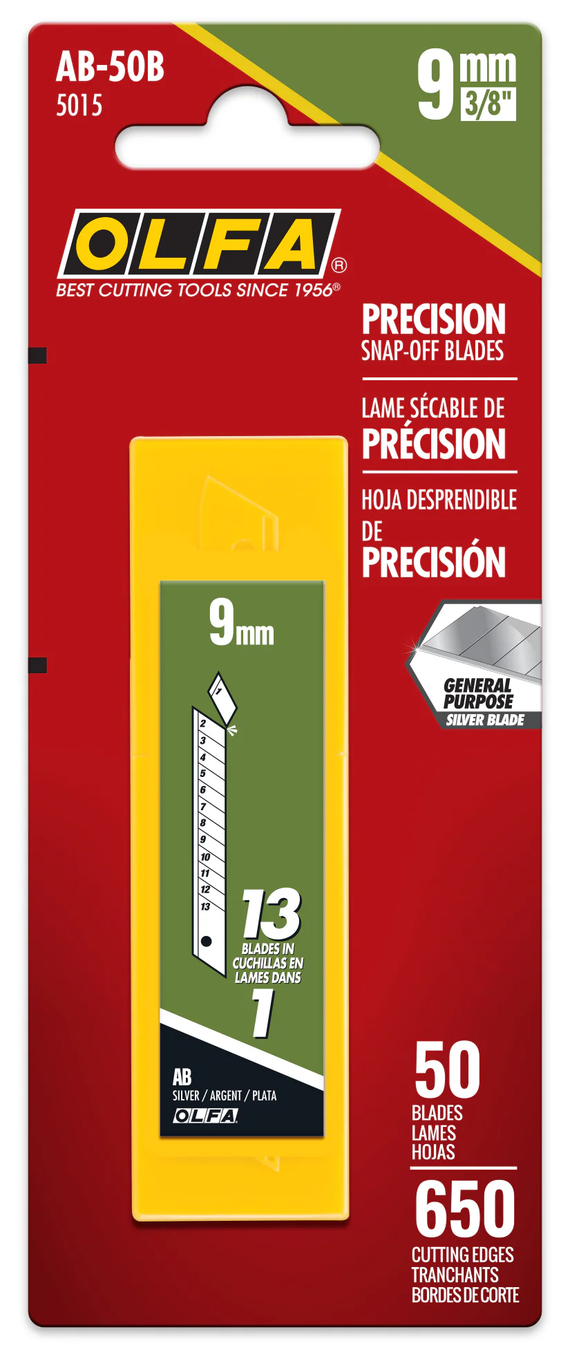 9mm AB Silver Snap Blades - 5, 10 or 50 Pack - Image 4