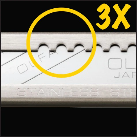 9mm SAC-1 Stainless-Steel Graphics Knife with 30-Degree Precision Blade - Image 3
