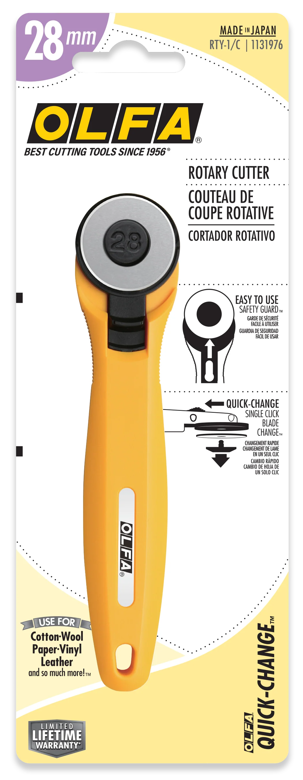 28mm RTY-1/C Quick-Change Rotary Cutter - Image 3