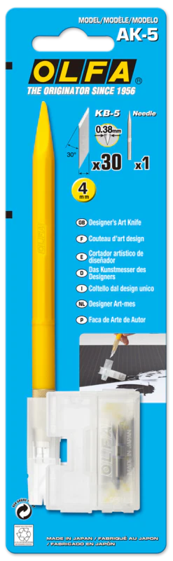 AK-5 Designer Graphic Art Knife with 30 Replacement Blades - Image 3