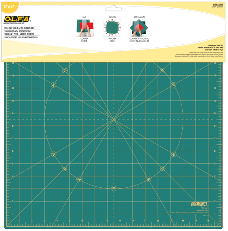 RM-17S-01 17" Rotating, Self-Healing Cutting Mat - Image 2