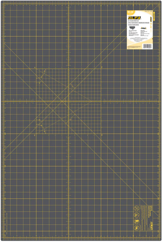 RM-MG-01/GRY 24”x36” Double-Sided Self-Healing Rotary Mat, Gray - Image 2