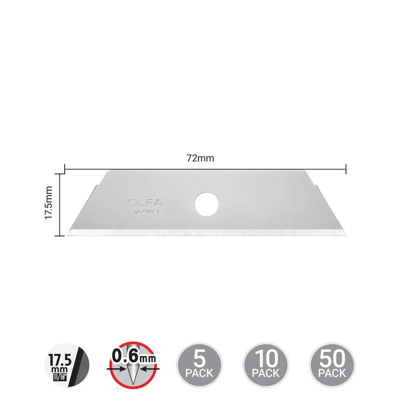 SKB-2 Dual-Edge Safety Blade - 5, 10, or 50 Packs - Image 2